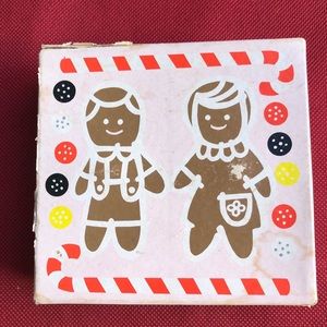 Vintage Avon Gingerbread Twins Cookie Cutters  .